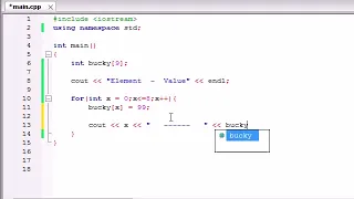 Buckys C Programming Tutorials 33 Create an Array Using Loops