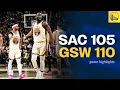 Warriors Finish Game Strong vs Kings Kia Electric Plays