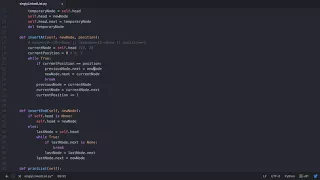 Singly Linked List in Python Part - Python implementation of node insertion between two nodes