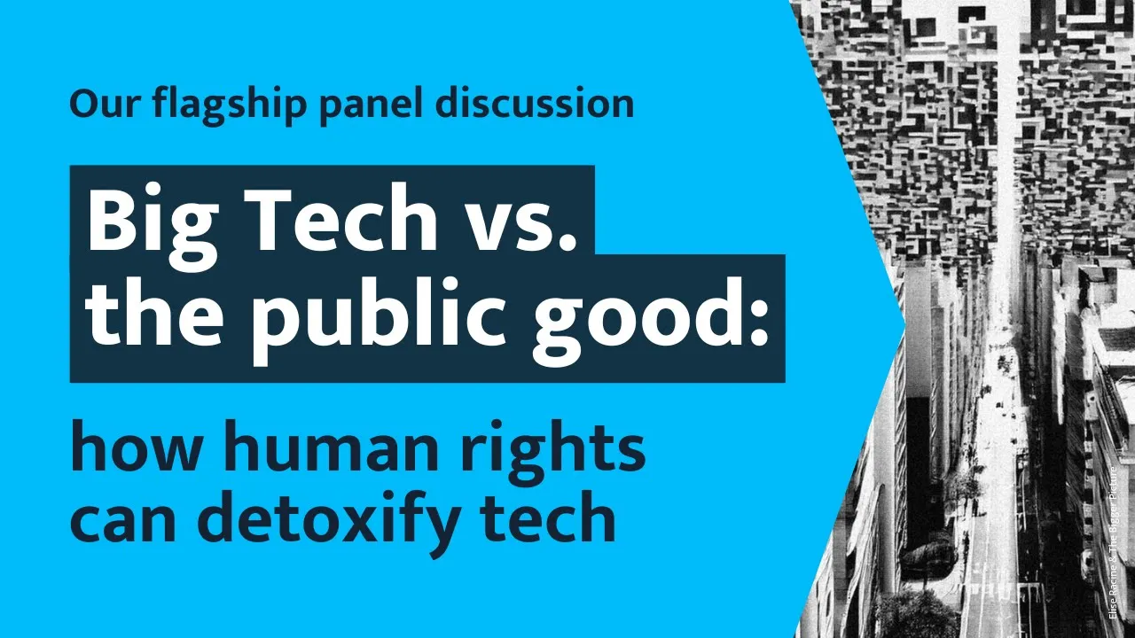 Mary Robinson Speaker Series 2025 | Big Tech vs. the public good: how human rights can detoxify tech