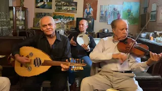 صالون الدكتور خليل الديواني   ليلي ونهاري   غناء د ناجي نجيب دندنها