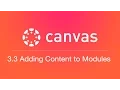 3 3 Adding Content to Modules Unit 3 Modules