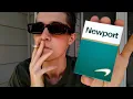 Smoking a Newport Menthol Cigarette - Review