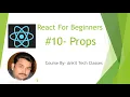 React JS-Typescript Tutorial 10 - Props in Functional Component Pure JavaScript Function