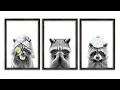 flowtorely Adorable Raccoon Bathroom Wall Art Decor Modern Funny Bathroom Sign Wood Framed Rustic
