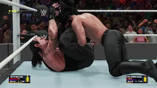 seth rollins vs undertaker legend level wwe2k18 pc