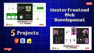 Build 5 Real World Projects Full Frontend Projects HTML CSS JAVASCRIPT Tutorial