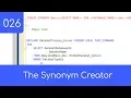 026 - The Synonym Creator