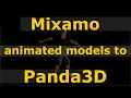 Animated Mixamo model to Panda3D