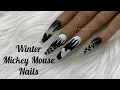 Winter Mickey Mouse Nails Disney Nails