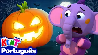 🎃 Abóbora, abóbora, teve uma bela queda | Canção de Halloween | Musica para Bebes | Kent o Elefante