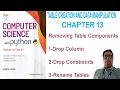 CBSE CLASS 12 CHAPTER 13 REMOVING TABLE COMPONENTS DROP COLUMN RENAME TABLE