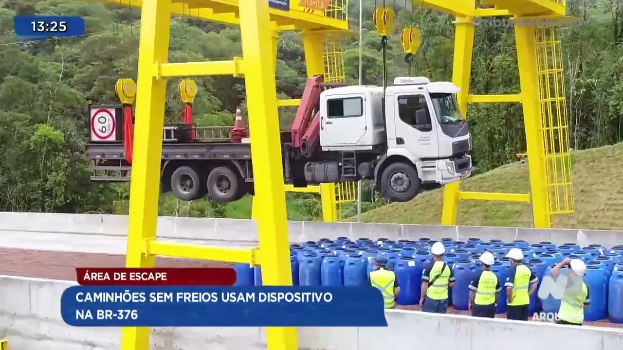 Área de escape: tecnologia já ajudou a salvar 210 vidas no km 667 da BR-376