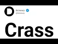 Crass Meaning In English