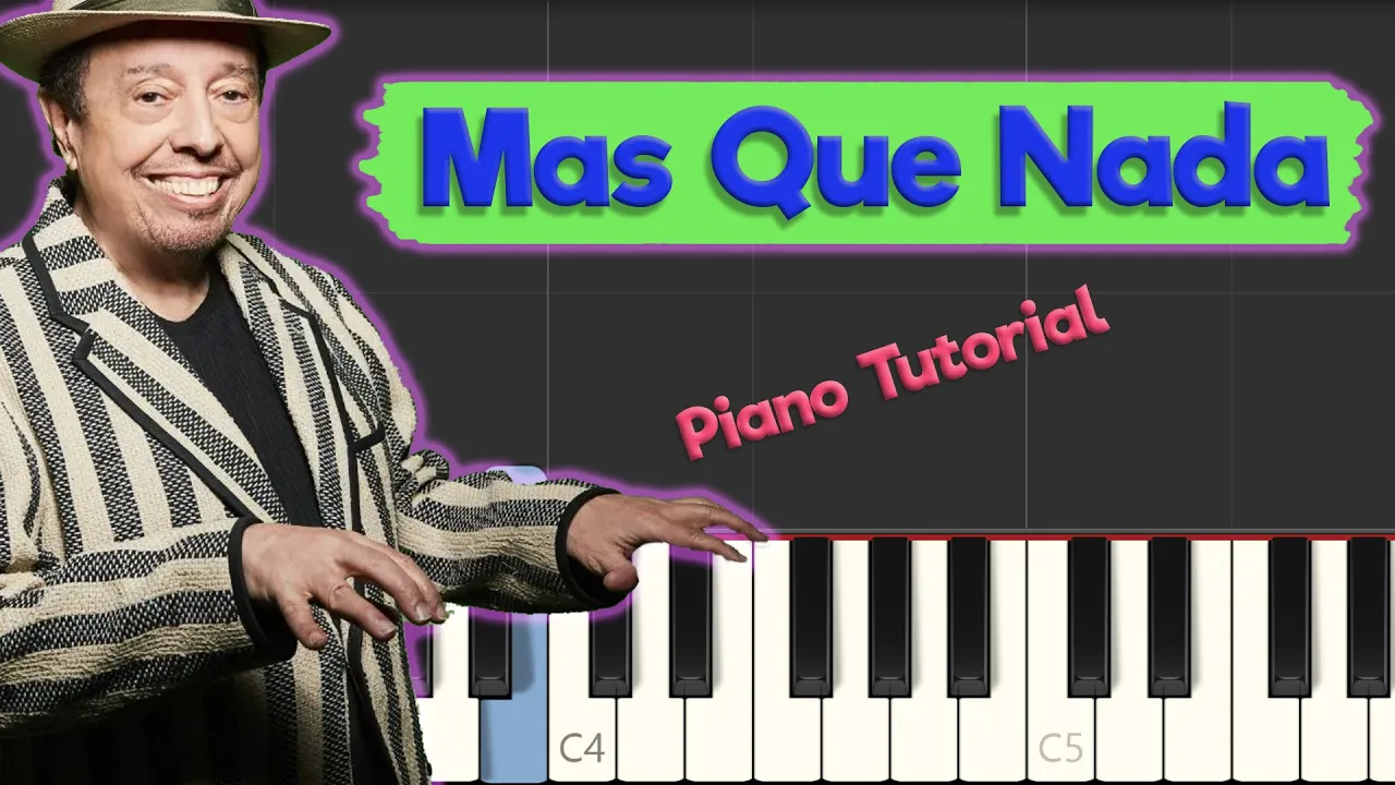 Mas Que Nada - Jazz Piano Tutorial ( EASY )