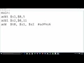 PCSPIM tutorial for MIPS assembly instructions