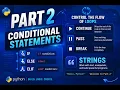 Python CDP Part 2 Conditional statements loop statements strings