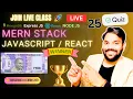 Live JS React Quiz Part-4 25 Super Important Questions Win 100 Prize CodeWithPrashant