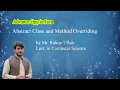 Java Lecture 2 Method Overriding and Abstract Class