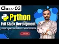 Python Fullstack Development Class 03 Zero to Hero Python FullStack Tutorial Harsha Trainings