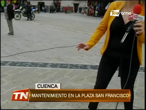 Mantenimiento en la plaza San Francisco