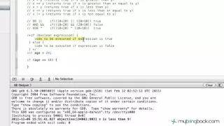 Learn Objective C Tutorial 1 11 Basics of If and Else