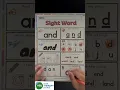 Multisensory Sight Word Practice Free Printable