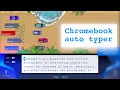 Chromebot - nitro type auto typer for chromebooks
