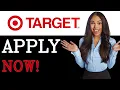 How To Apply For A Job At Target 2025