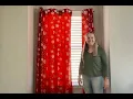 Yinhua Christmas Velvet Curtains Gold Snowflake Blackout Curtain - REVIEW
