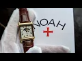 NEW Noah NY x TIMEX 2025 Tank Style Gold Rectangle Moonphase Watch Review