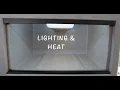 Setting up Vision Cages Small With Lights and Heat