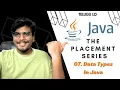 Data Types in Java Java Programming Tutorial in Telugu For Placements and Academics