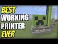 Minecraft Xbox - WORKING PRINTER Best Ever Redstone Tutorial