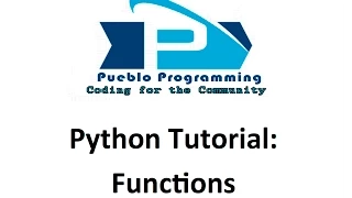 Python Tutorial Functions