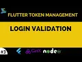 Login Validation Flutter Token Management
