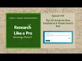 RLP 420 Tips for Using the New FamilySearch Simple Search Tool