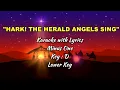 Lagu HARK! THE HERALD ANGELS SING | Karaoke (Key : D) Lower Key