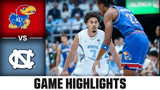Kansas Vs North Carolina Game Highlights 2025 26 ACC Men S Basketball 