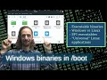 Why are there Windows binaries in the boot folder The different types of executable files