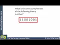How to find the one s complement of a binary byte