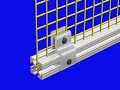 3D Depiction of How to Install Mesh Panels with Retainers
