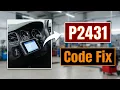 How To Fix P2431 Code - Secondary Air Injection System Pressure Sensor Repair