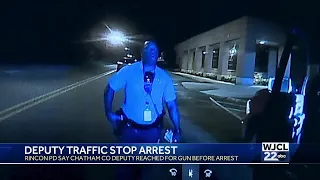 Report Chatham County deputy reached for his gun after being told he was being arrested