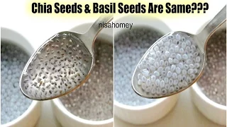 Download Chia Seeds \u0026 Basil Seeds (Sabja) Are The Same - Quick Weight Loss With Chia Seeds - Health Benefits MP3