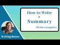 Tips for Writing Summaries That Capture Key Points