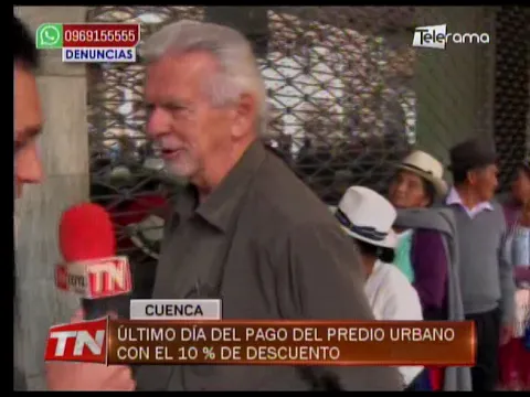Último día de pago del predio urbano con el 10% de descuento