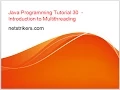 Java Programming Tutorial - Introduction to Multithreading in Java