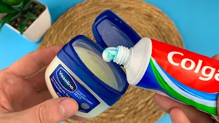 just mix the toothpaste with vaseline and you will be amazed 