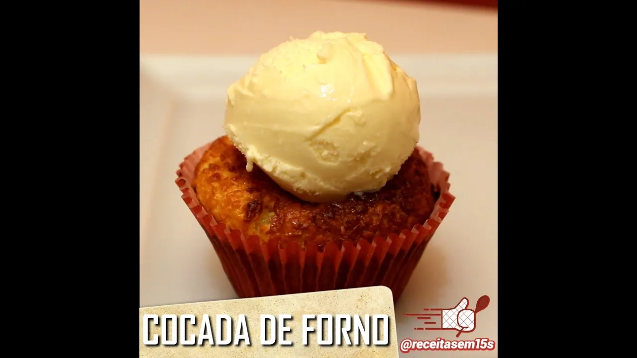 COCADA DE FORNO EM 15 SEGUNDOS